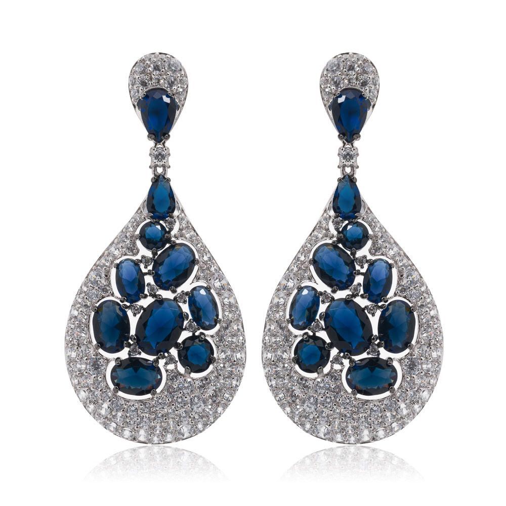 boucles d'oreilles en or jaune diamants