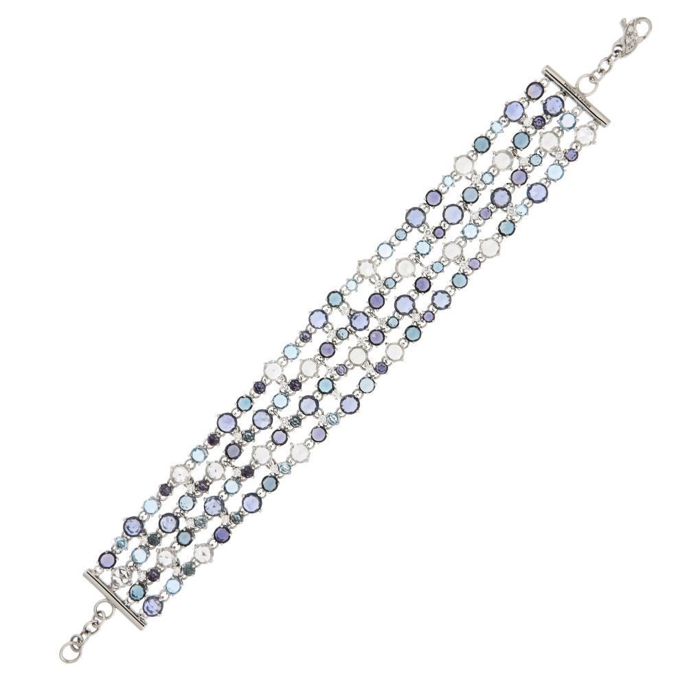 bracelets saphits belu blanc diamants