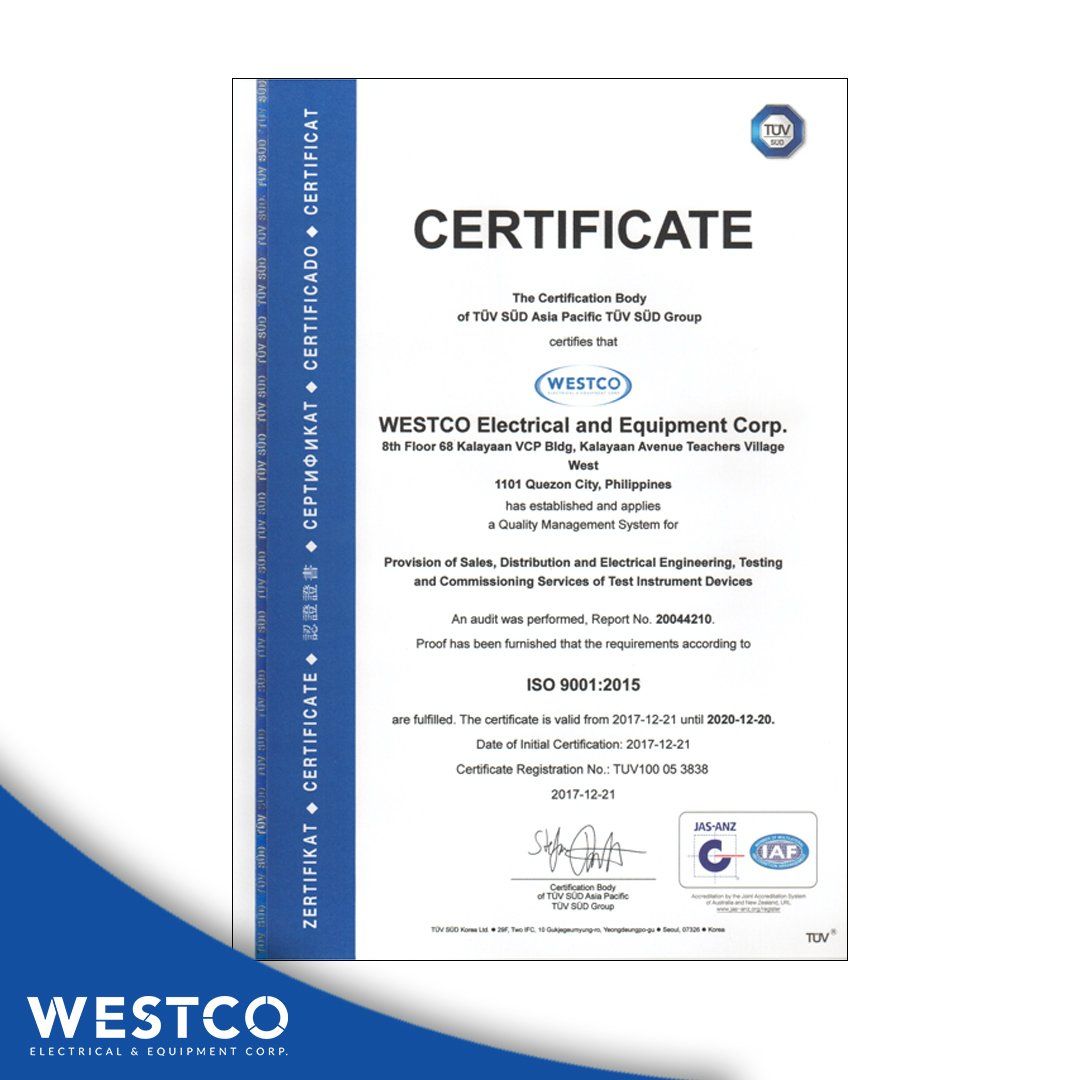 wescto-iso-certified-company