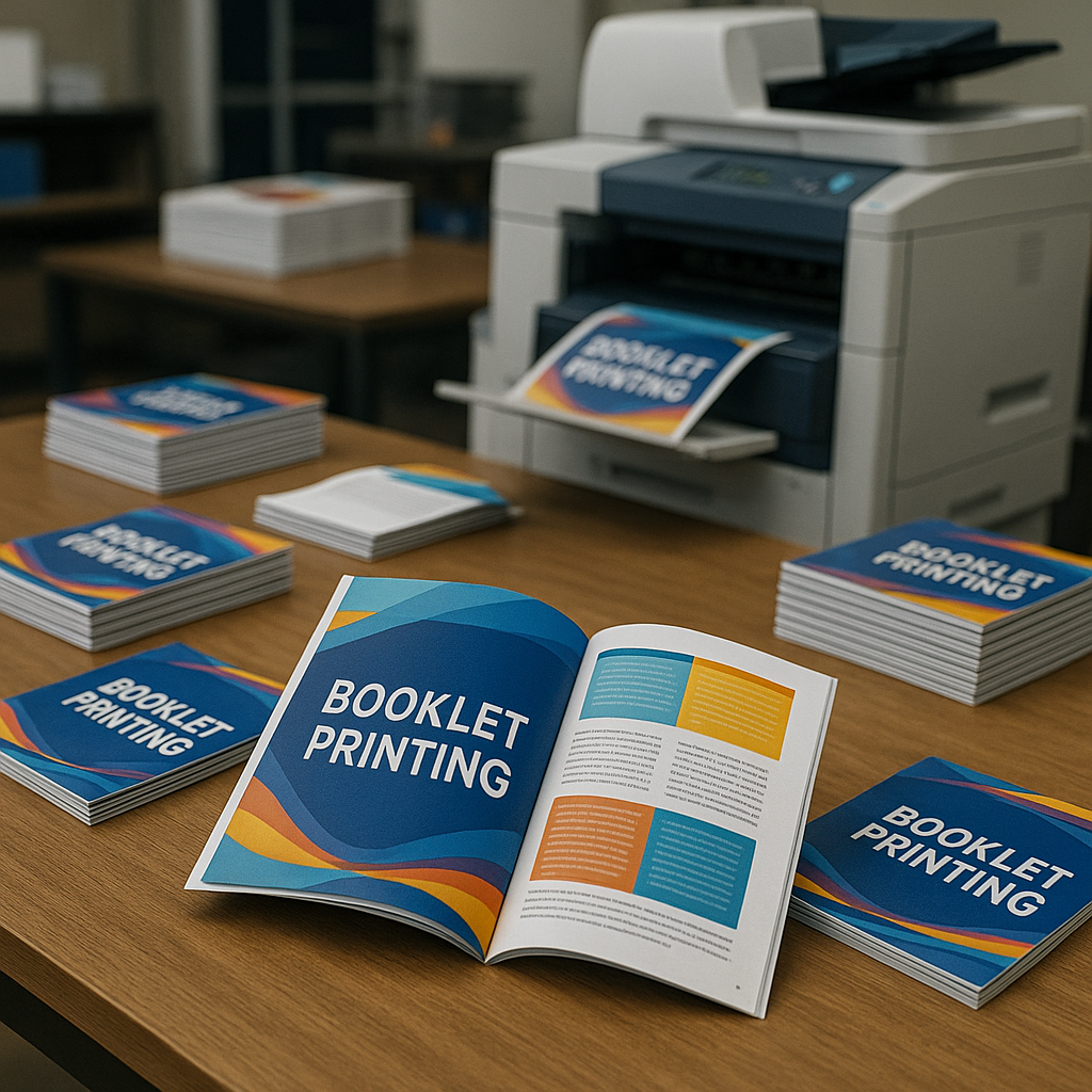 Booklet printing services in Mesa, AZ that enhance your brand with vibrant colors and professional quality.