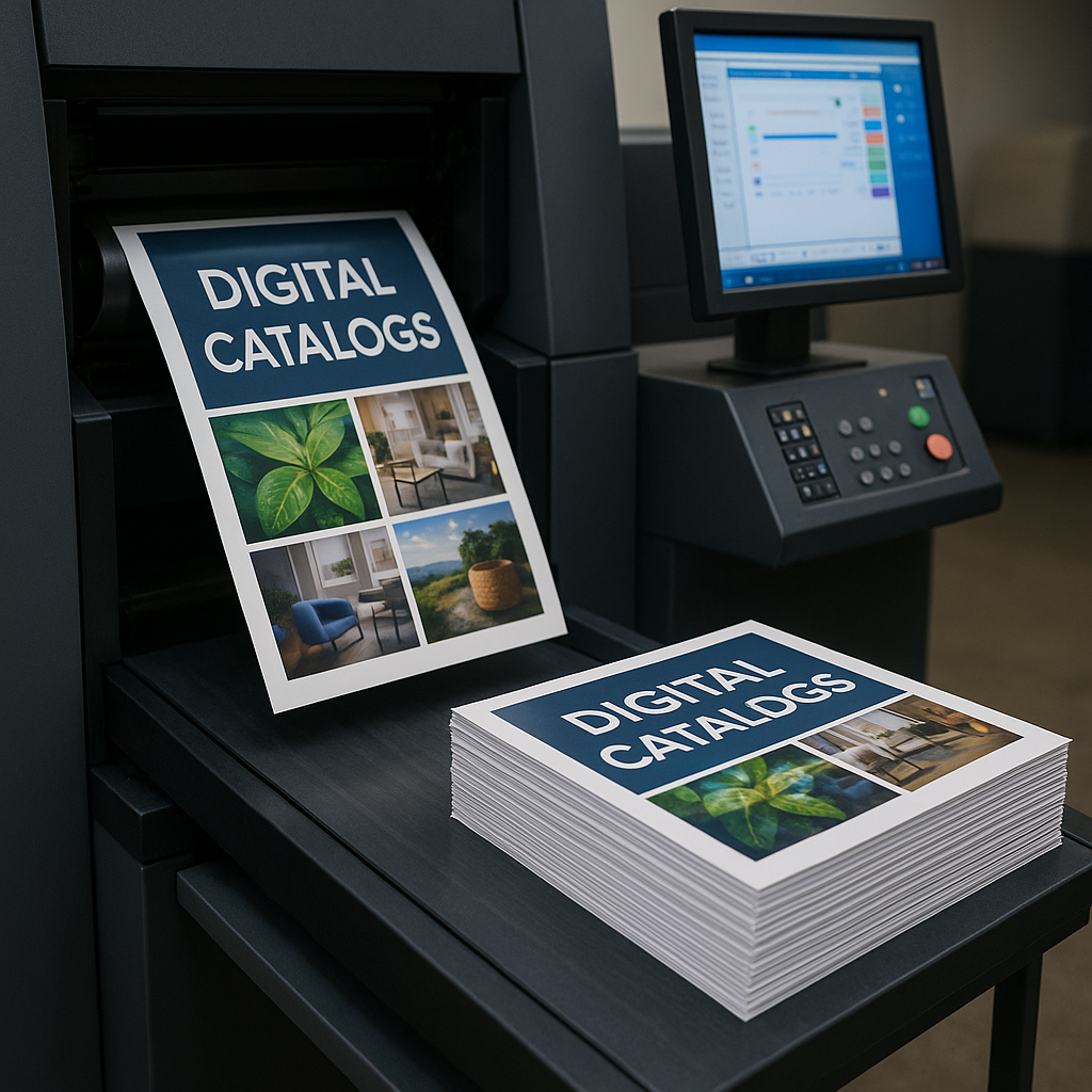 Digital Catalog Printing in Tempe, AZ, showcasing vibrant colors and clarity for your business marketing.