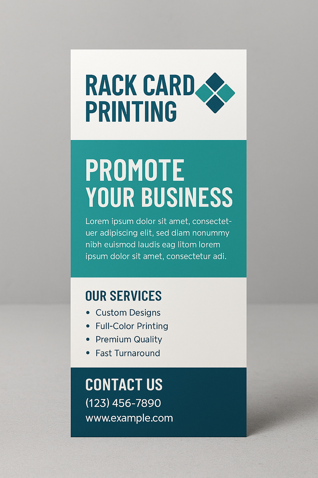 High-quality rack card printing showcasing vibrant designs for businesses in Danville, CA.