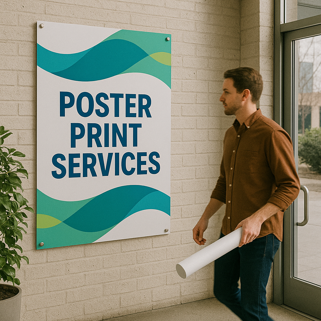 Vibrant poster print showcasing custom designs from Mousegraphics in Tempe, AZ.