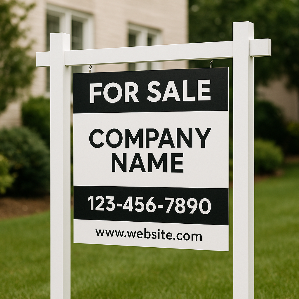 High-quality custom real estate yard sign printed by Mousegraphics to attract buyers in Tempe.