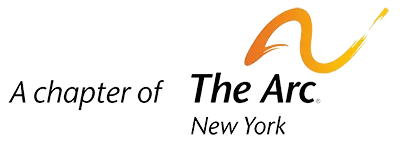 A logo for a chapter of the arc new york