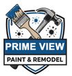 Logo: Paintbrush and hammer crossed over a shield with "H.L.R.M. PAINT & REMODEL" in white text on a blue background.