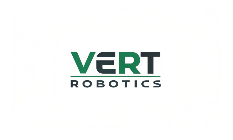 Logo for Vert Robotics: green "VERT" over black "ROBOTICS", with a line beneath "VERT".