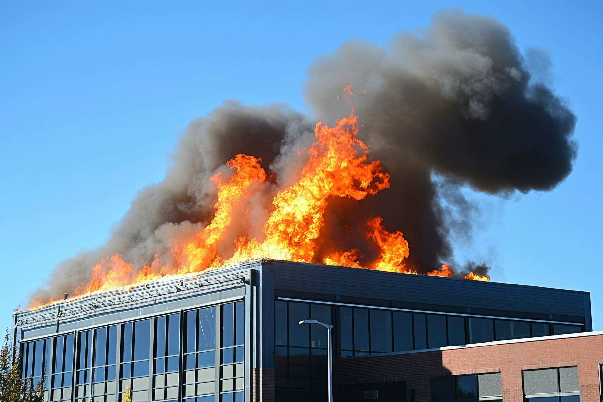 commerical building fire