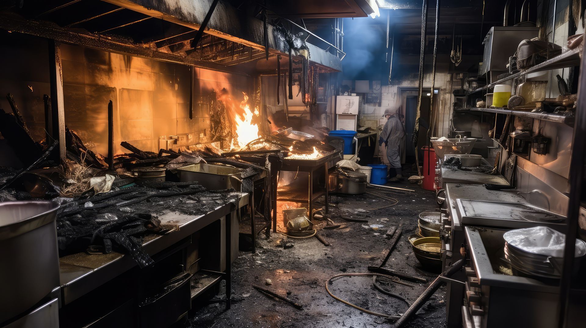 commercial kitchen fire