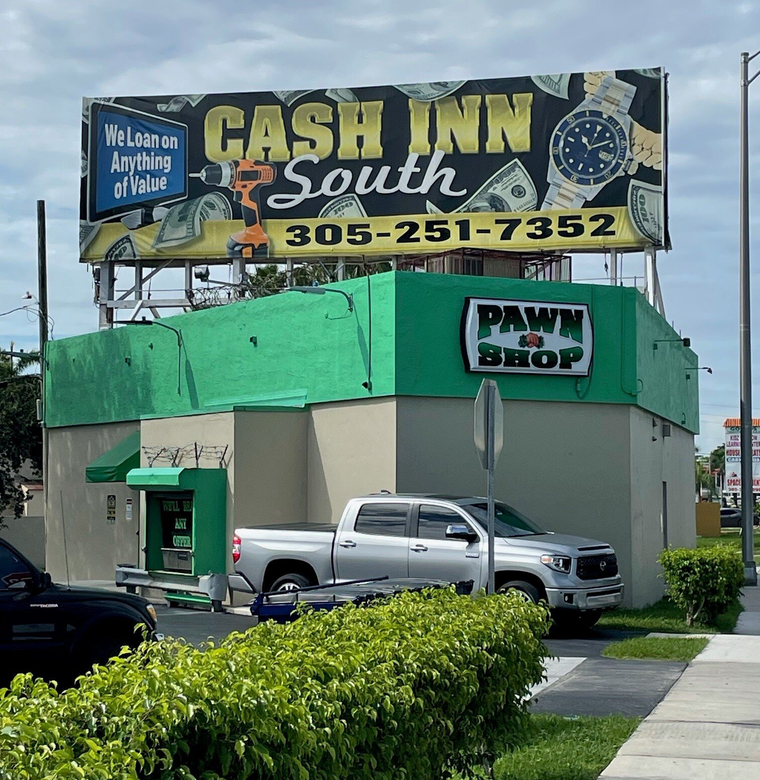 Pawn Shop Sign | Miami, FL | Cash Inn South Jewelry & Pawn