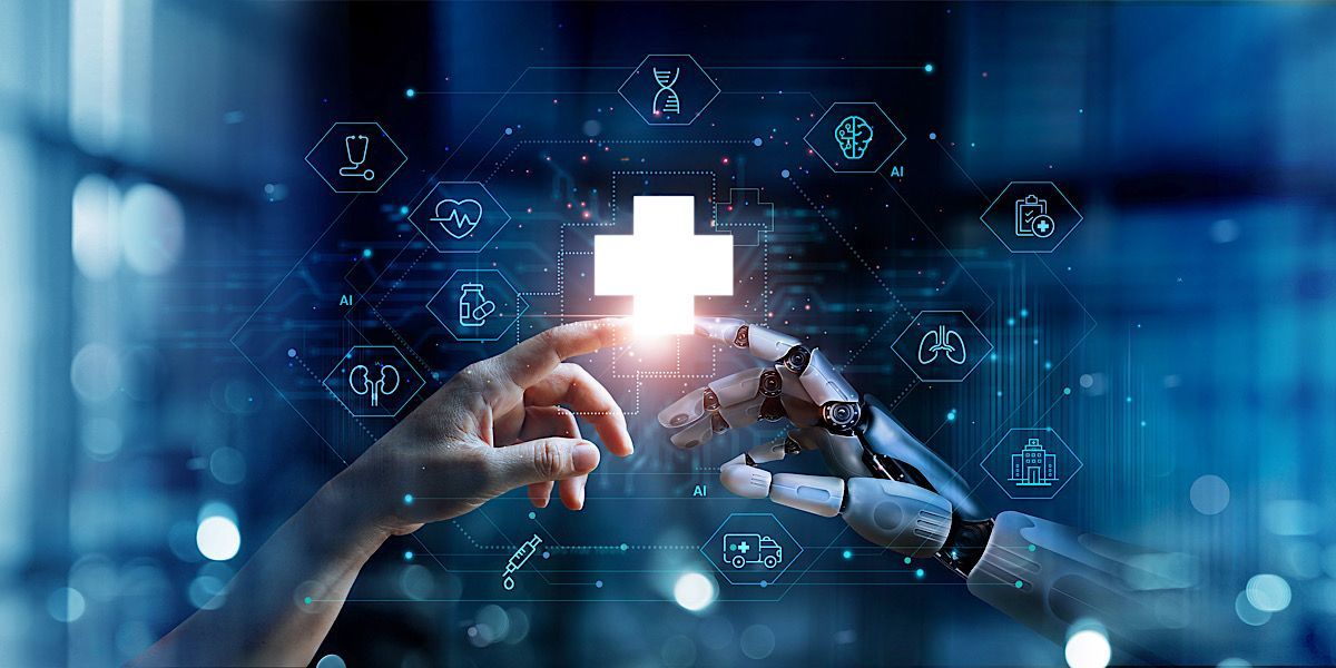 AI in healthcare. New technology, healthcare resorting to AI for new discoveries