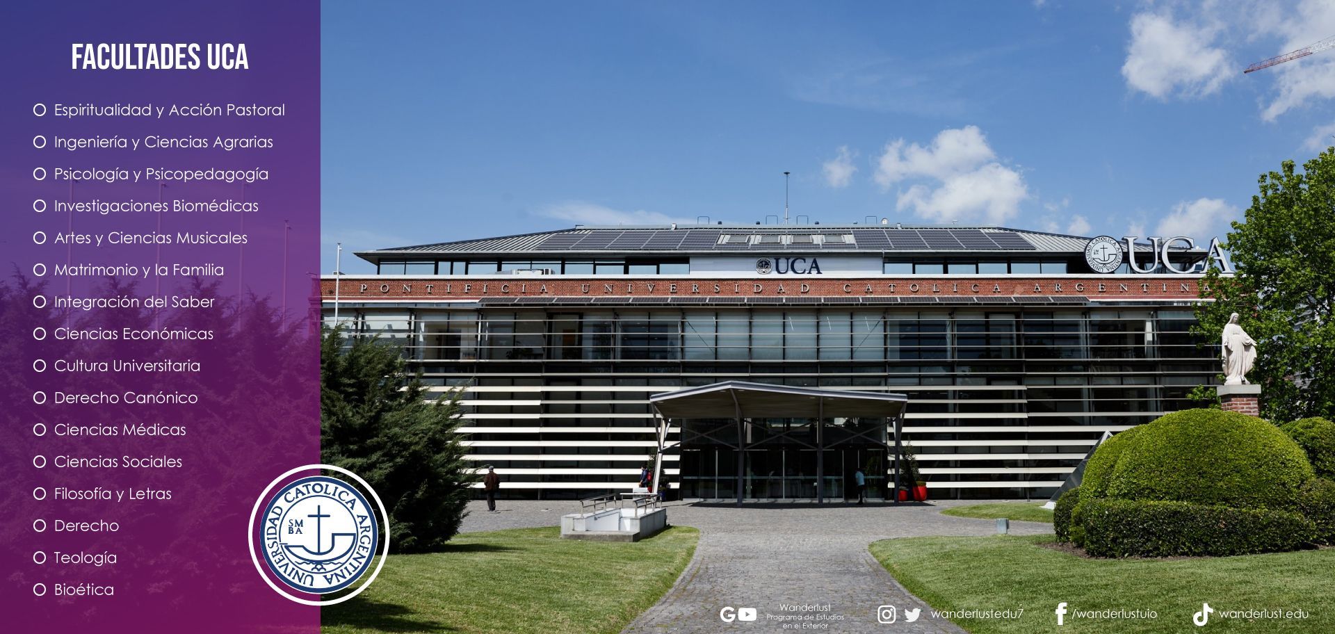 Facultades de la Universidad católica de argentina