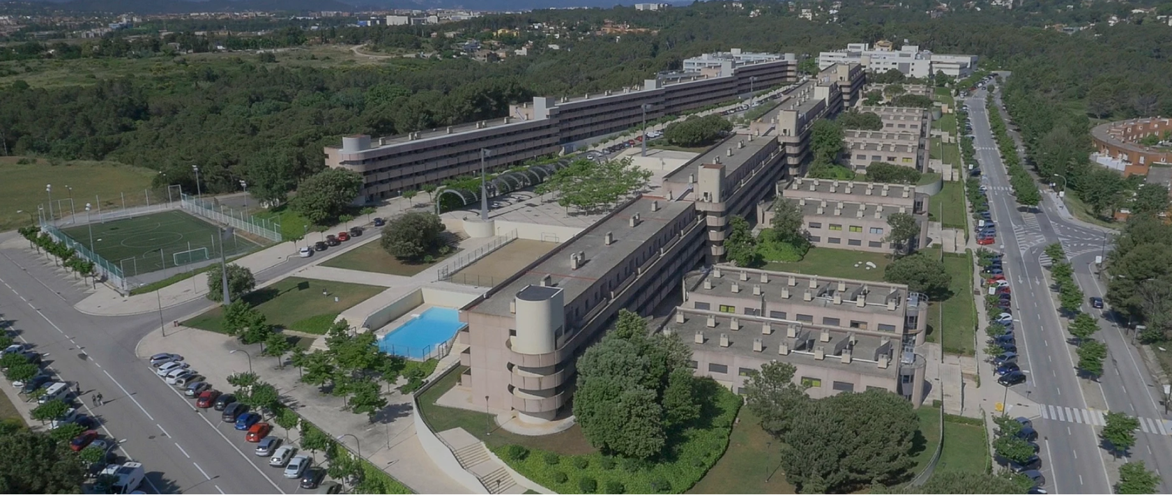 Universidad Autónoma de Barcelona vista aérea