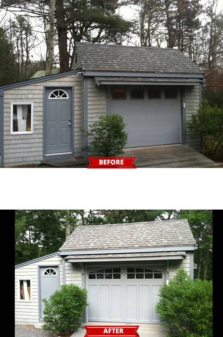 Gray To White Garage Door - Garage Door in Hyannis, MA