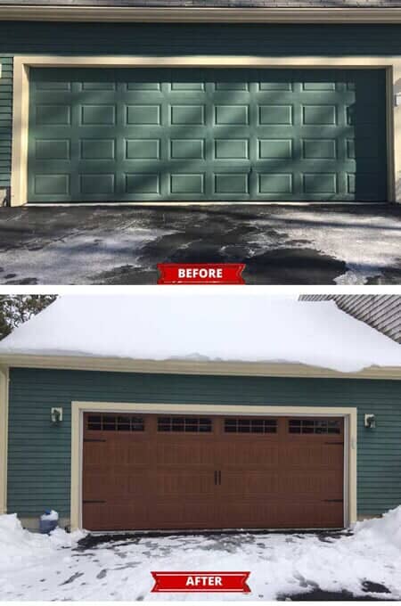 Green To Wooden Garage Door - Garage Door in Hyannis, MA