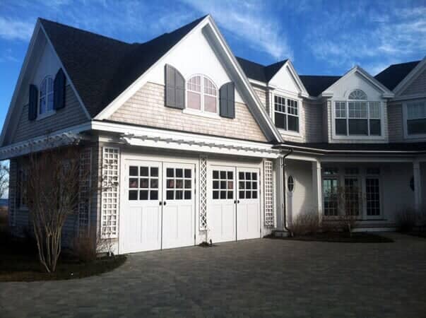 White House With Garage Door - Garage Door in Hyannis, MA