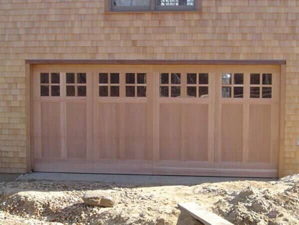 Wooden Garage Door With Fiber Glass - Garage Door in Hyannis, MA