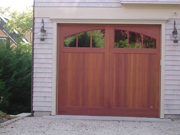Wooden Garage Door With Madison Arc Design - Garage Door in Hyannis, MA