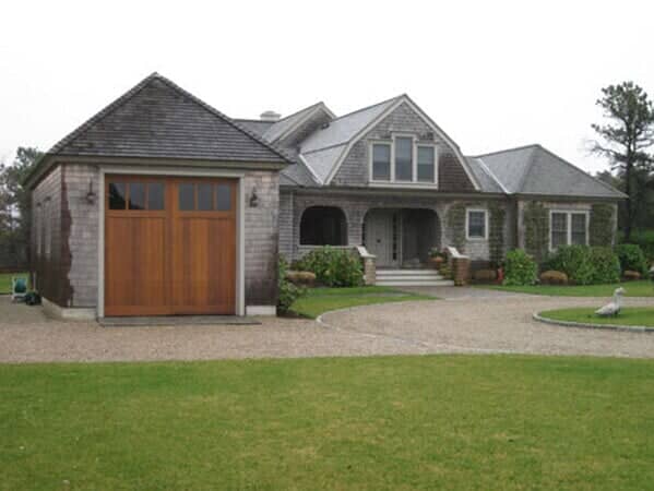 Front yard of Large House - Garage Door in Hyannis, MA