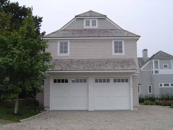 Cream House with White Carriage - Garage Door in Hyannis, MA