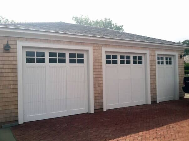 Three White Painted Garage Door - Garage Door in Hyannis, MA