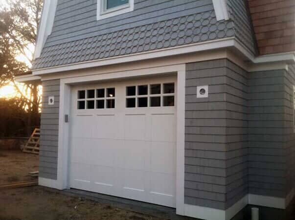 Gray House with White Garage Door - Garage Door in Hyannis, MA