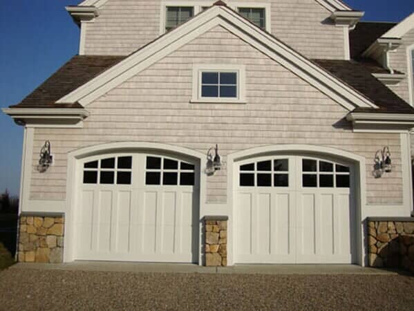 Two Cream Colored Carriage - Garage Door in Hyannis, MA