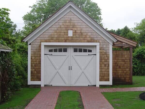 Madison Arc White Carriage - Garage Door in Hyannis, MA