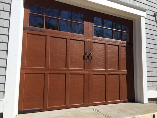 Wooden Garage Door With Glass Pane Windows - Garage Door in Hyannis, MA