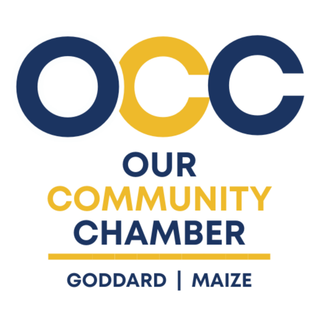 Logo for Our Community Chamber, with blue