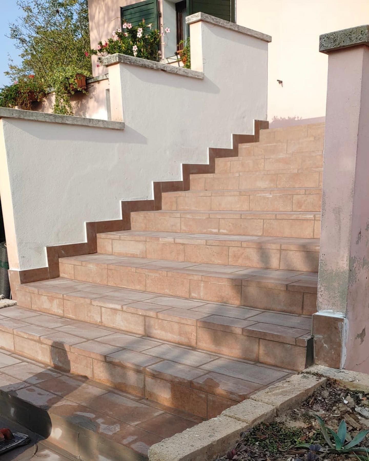 pavimento cotto per scale