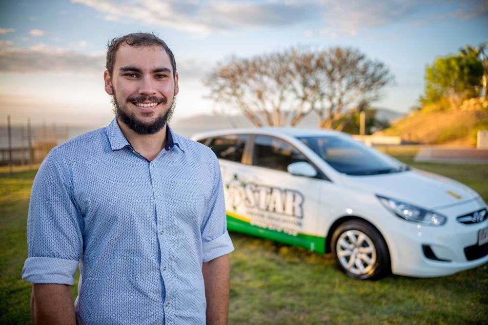 Man Smiling After Drive Lesson — Book A Lesson in Townsville QLD