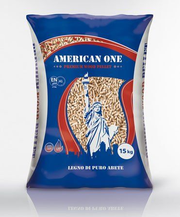 sacco di pellet a marchio american one