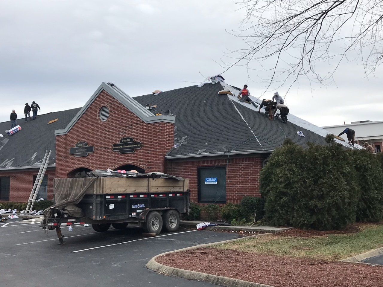 Commercial roof replacement. 
