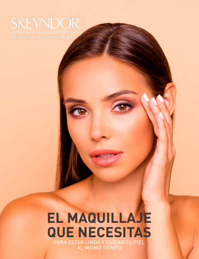 a woman 's face is on a poster that says el maquillaje que necesitas