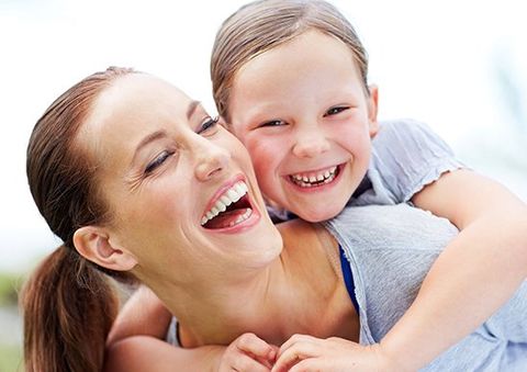 Teeth Whitening — The Mother and Daughter are Happy in Livonia, MI