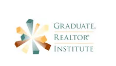 A logo for the graduate realtor institute with a star in the middle.