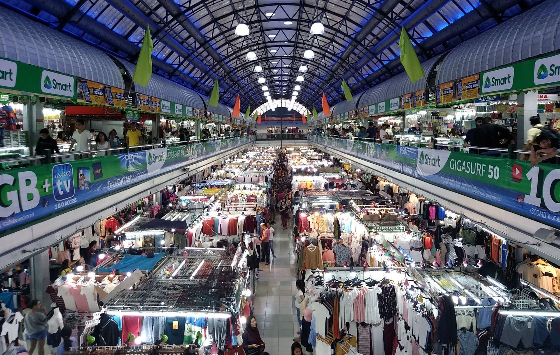 The Tiangge in Greenhills. Explore the many stalls and stores and rest at The Connor