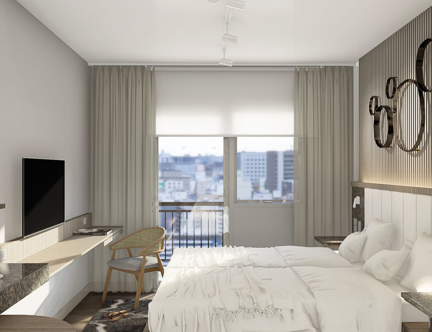 The Connor Studio unit spacious and clean to drop off shopping bags