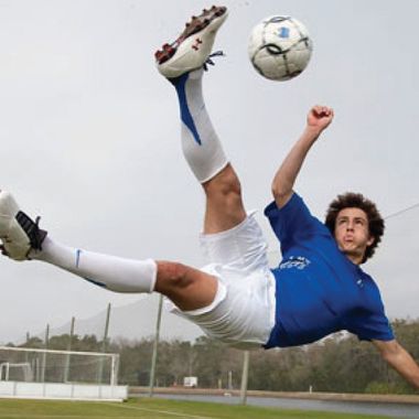 Foot forward. Put your best foot forward. Soccer Academy.