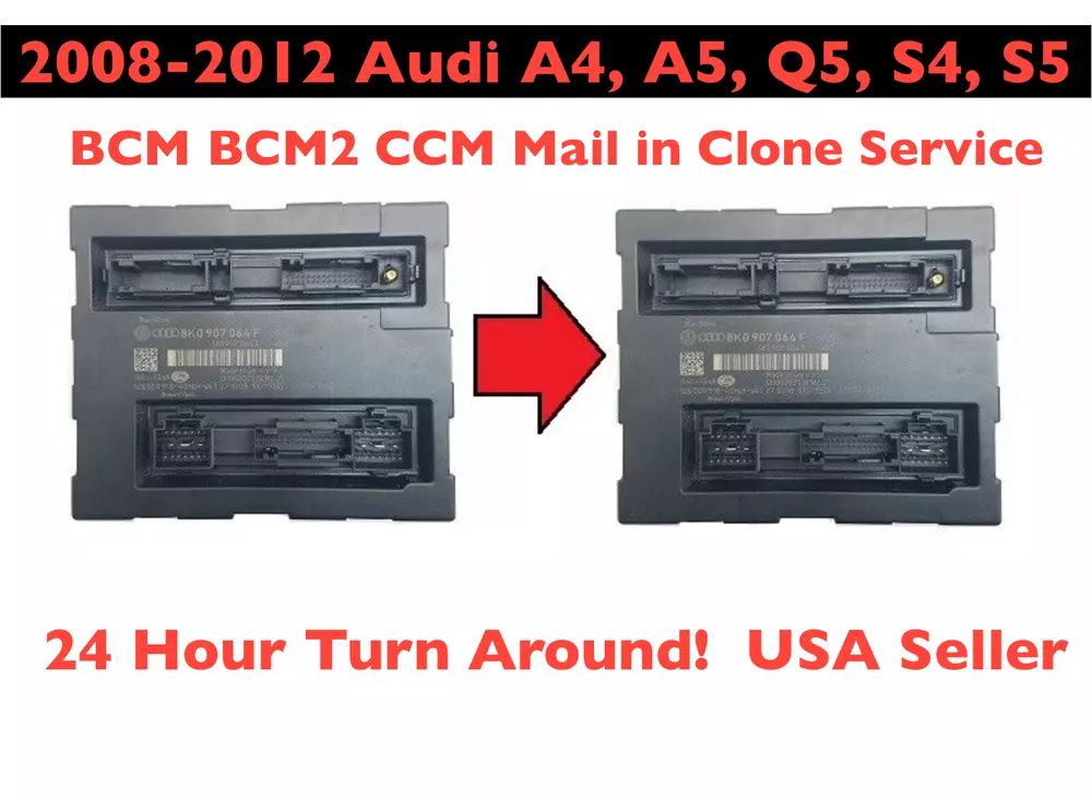 Bcm bcm2 ccm mail in clone service for 2008-2012 audi a4 a5 q5 s4 s5