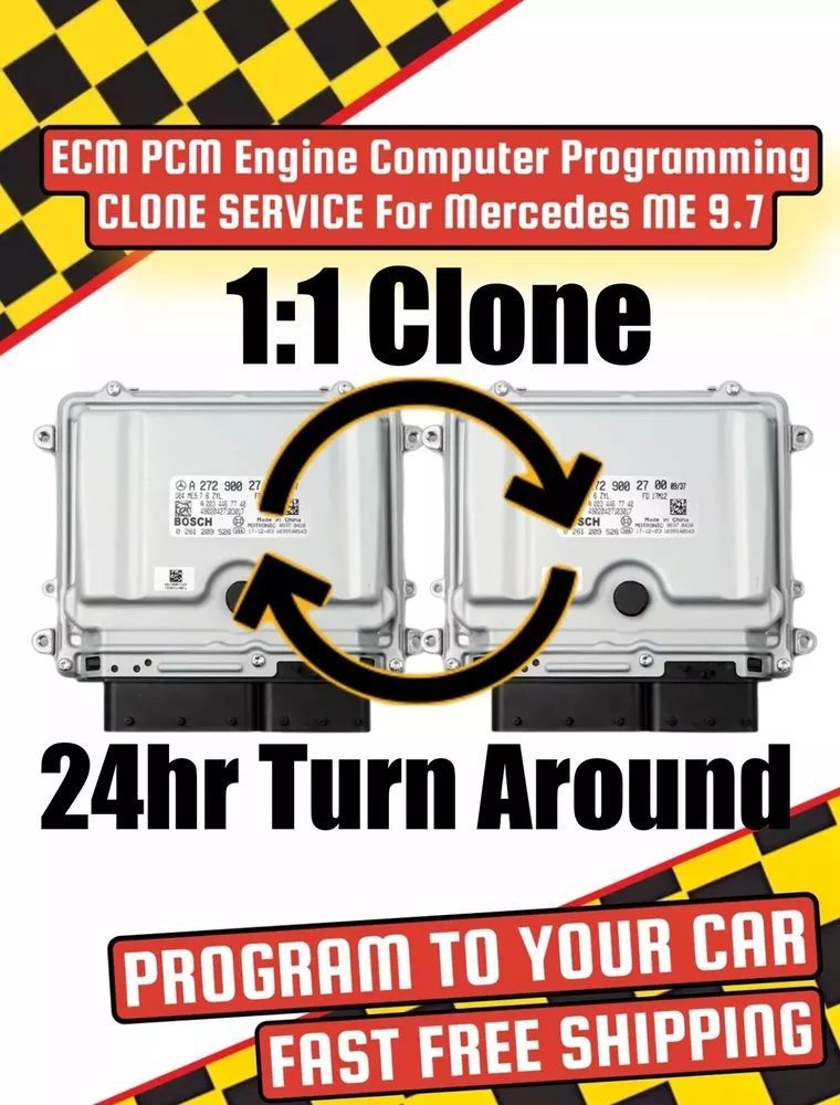 Ecm pcm engine computer programming clone service for mercedes me 9.7