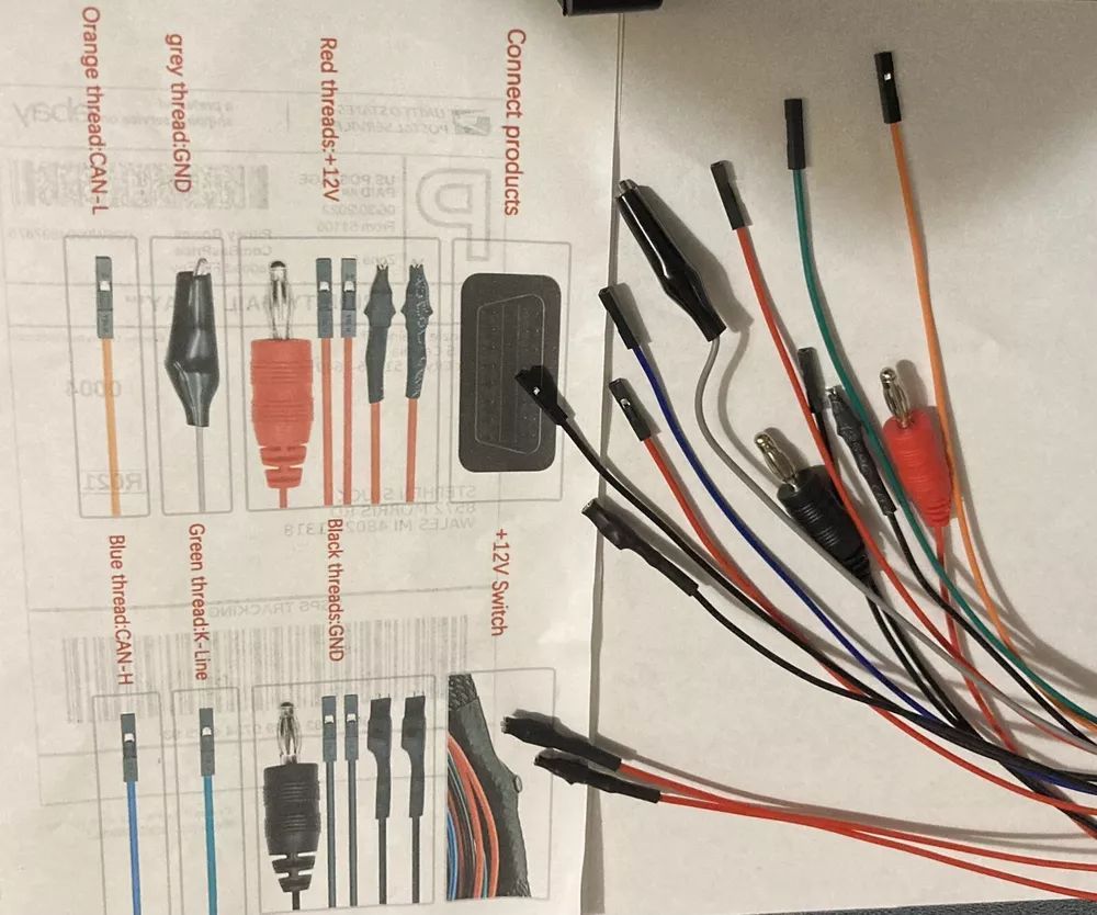 A bunch of wires are laying on a piece of paper that says correct procedure