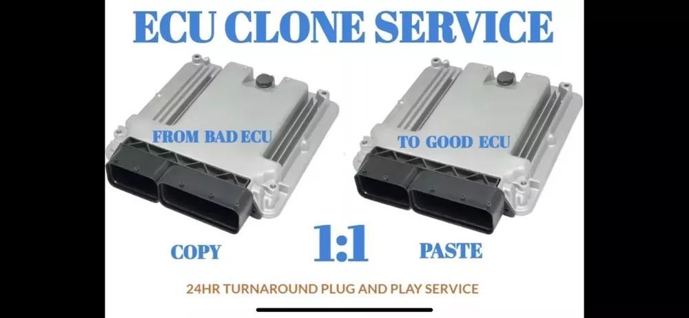 A picture of two ecu clones on a white background.
