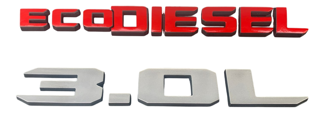 Ecodiesel 3.0l logo on a white background