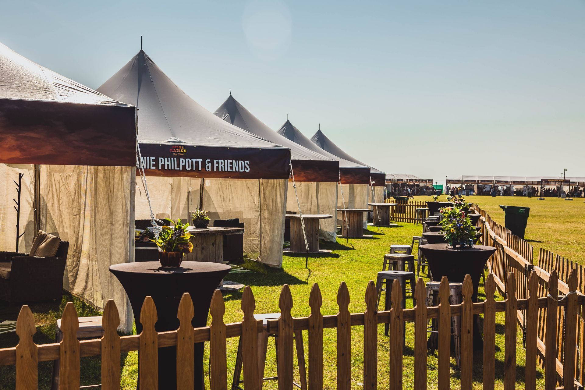 Traditions Bank VIP tent at country festival