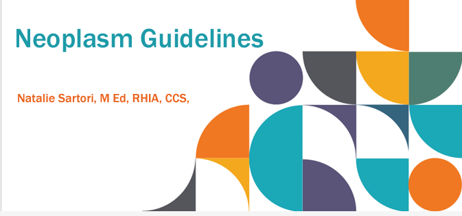 A poster for neoplasm guidelines by natalie sertori