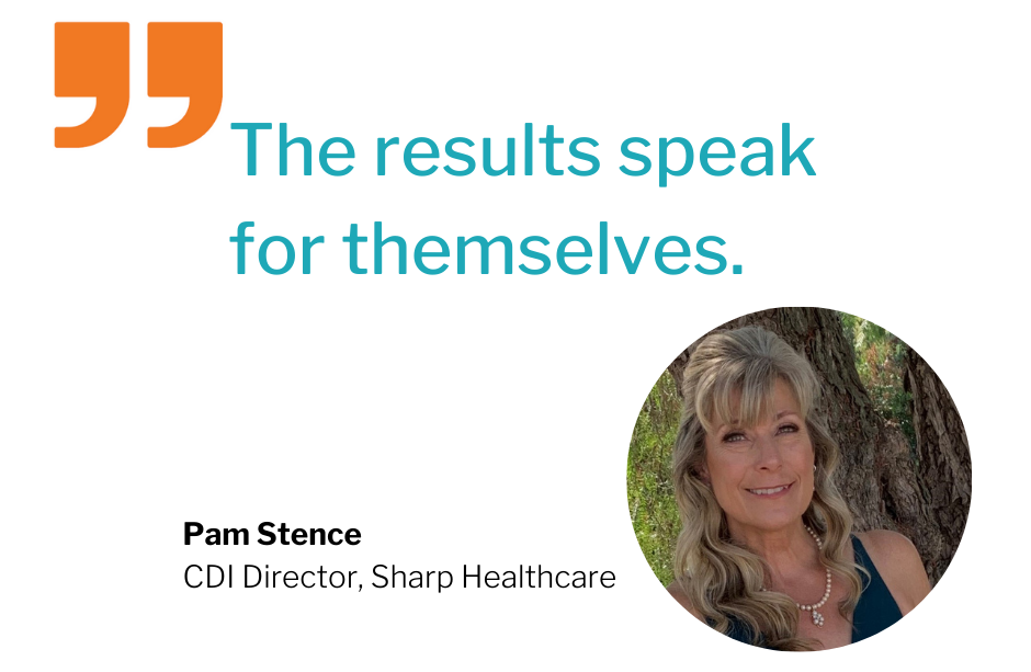 A quote from pam stence says the results speak for themselves