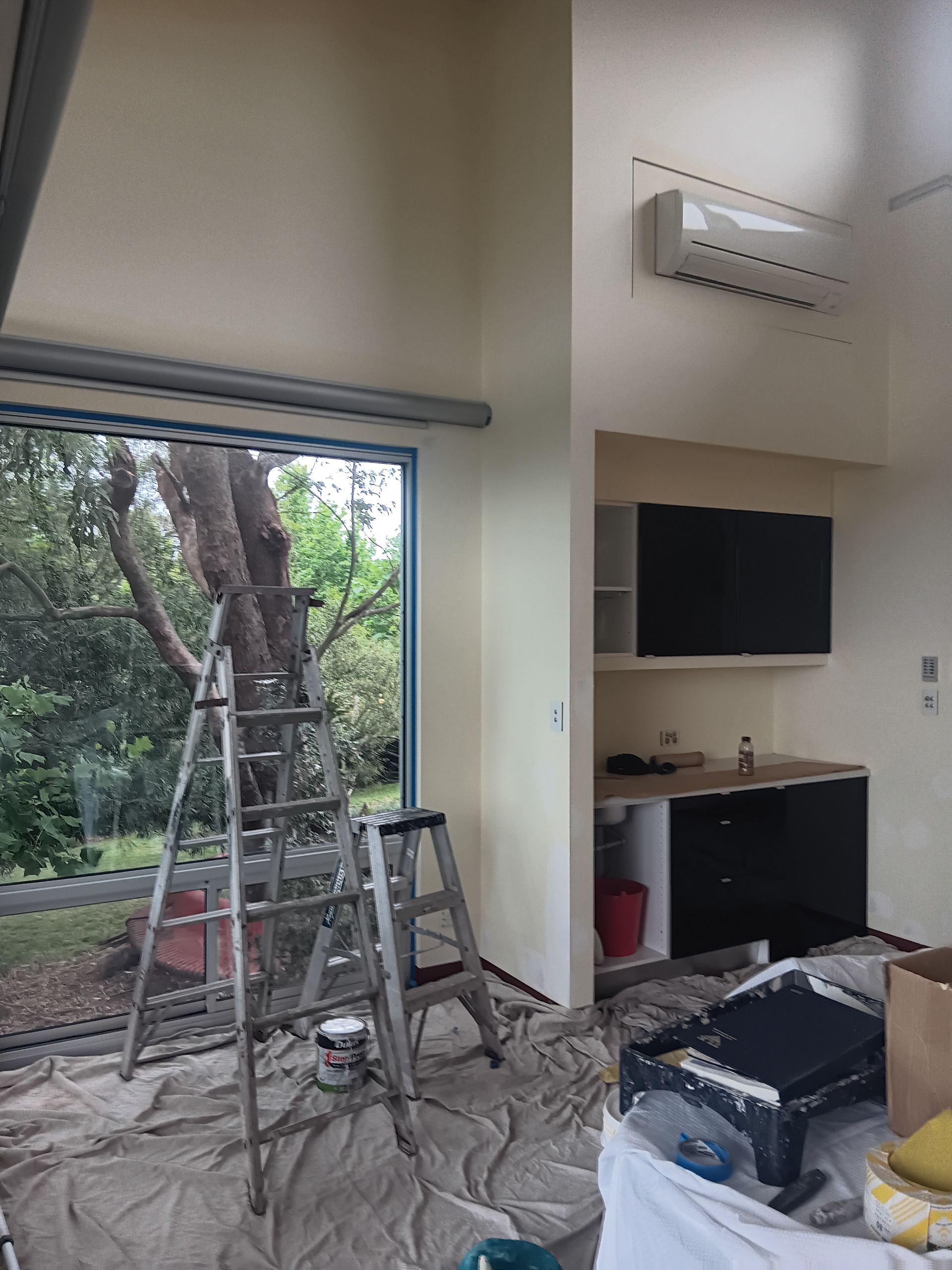 Ladder Inside Room, Painting in Progress — AMAC Painting & Maintenance Nowra In Vincentia, NSW