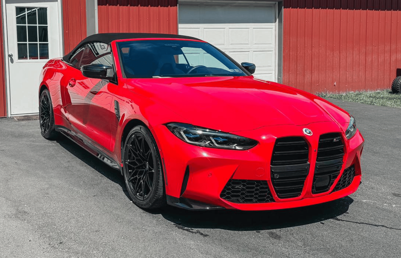 A jeep wrangler rubicon is parked in a garage.